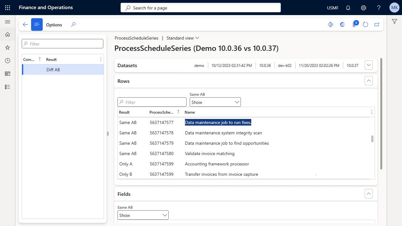 Snapshot 4 of ConfigCompare