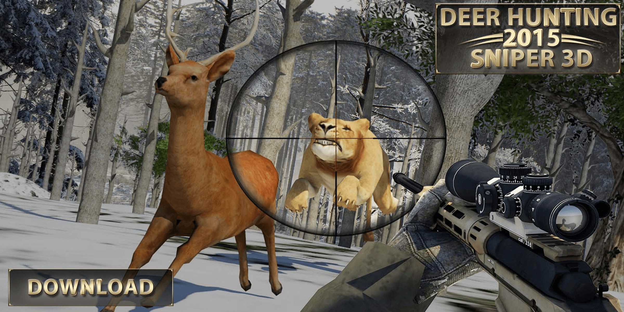 Get Deer Hunting 2015 - Mountain Sniper Shooting 3D