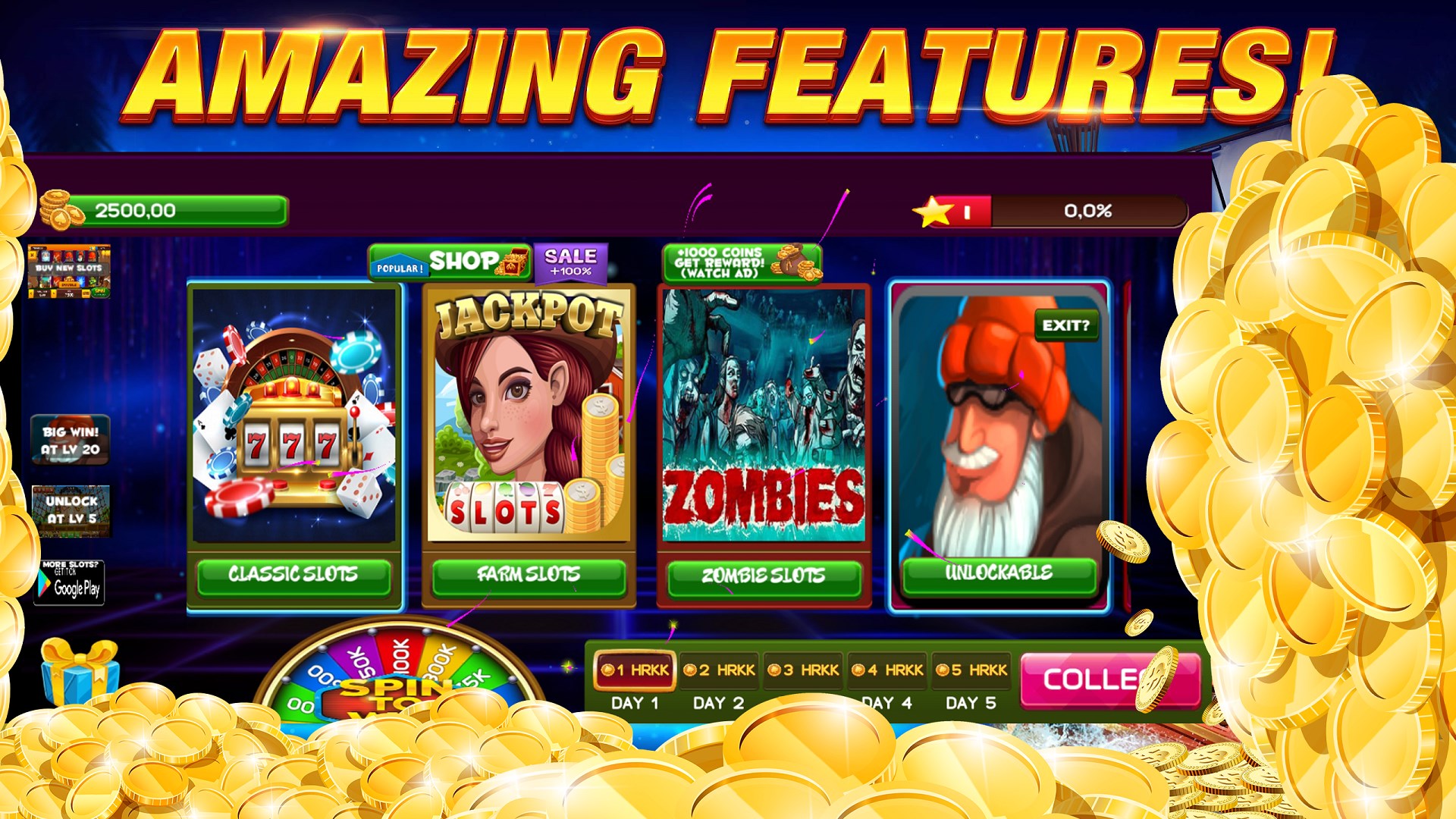 Interfața 777 casino slots
