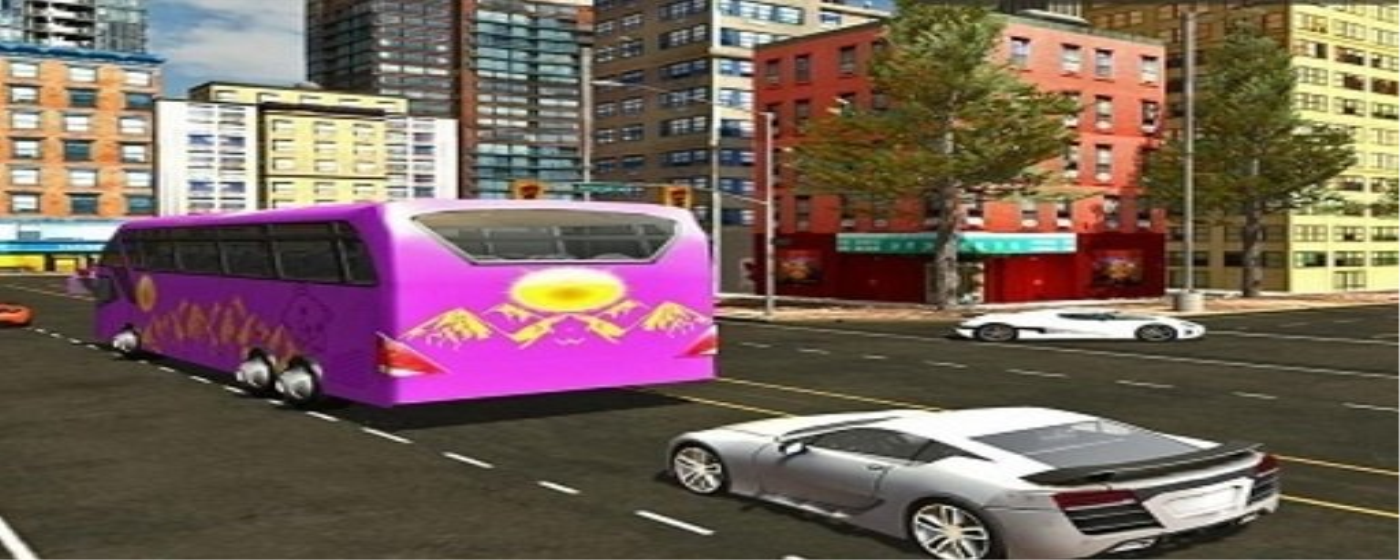 City Bus Offroad Driving Sim Game marquee promo image