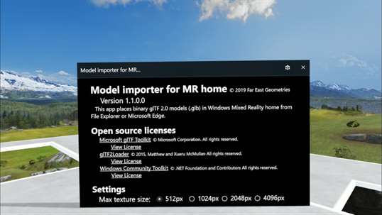 Model importer for MR home screenshot 2