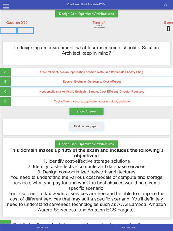 #1. AWS Cert Solution Architect Associate Prep Pro (Windows) Podle: Djamgatech Corp