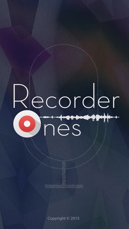 #1. Recorder Ones (Windows) Ved: Cai Junhong