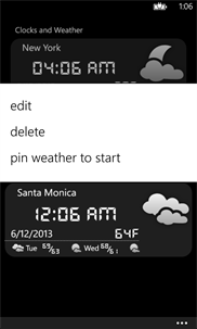 Clocks and Weather screenshot 4