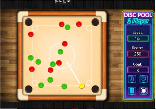 Disc Pool 2 Player Game screenshot 6