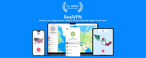 RealVPN - Fast & Secure VPN Proxy Extension for Edge marquee promo image