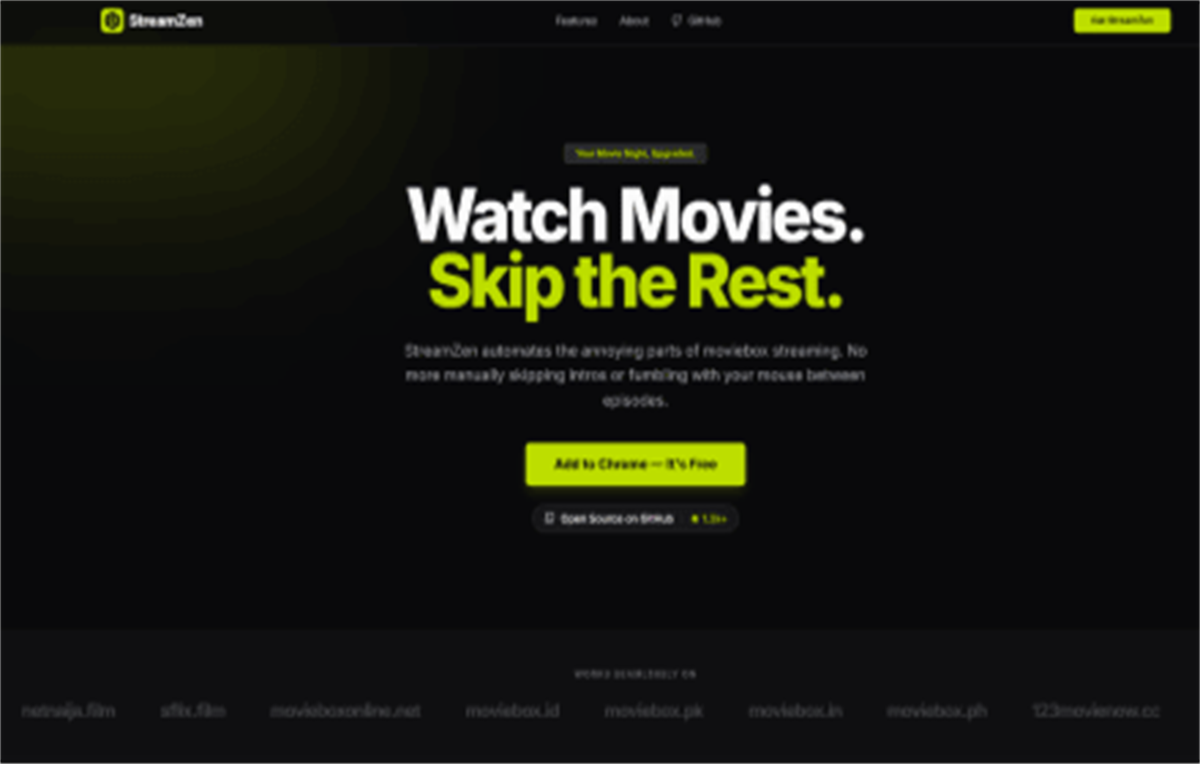 StreamZen: Cinematic Companion for Moviebox