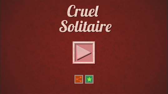 Cruel Solitaire screenshot 1