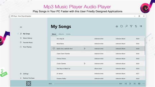 MP3 Player - Music Player & Equalizer screenshot 3