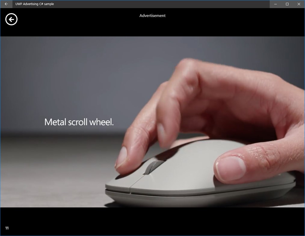 #4. UWP Advertising C# Sample (Windows) 由: jjoKer
