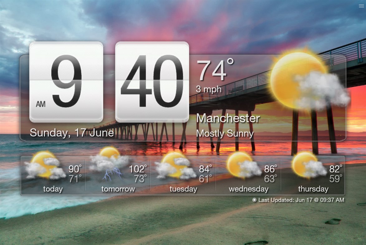 #5. Sense Clock (Windows) Göre: StedySoft