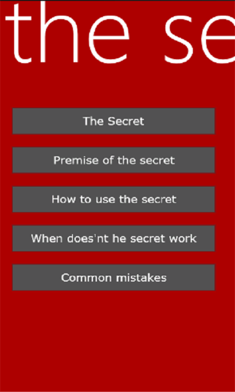 TheSecret Screenshots 1