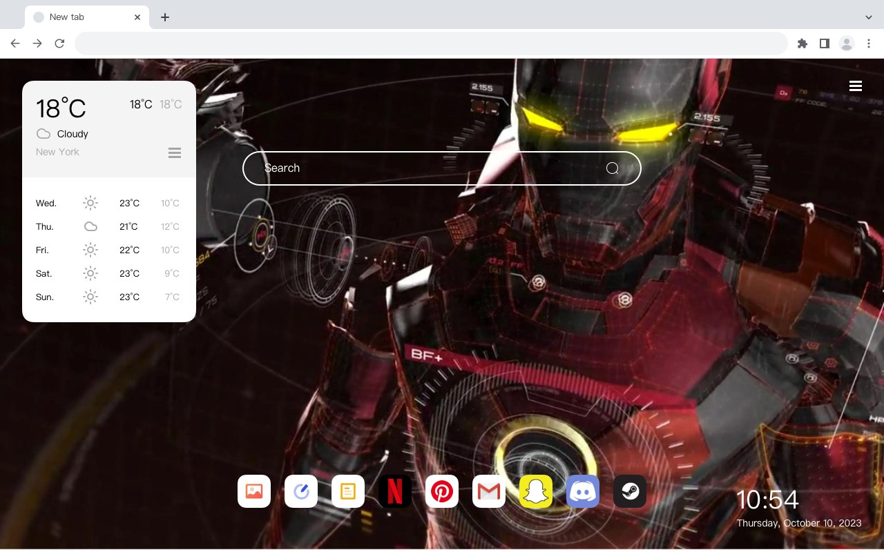 "Iron Man" Theme 4K Wallpaper HomePage
