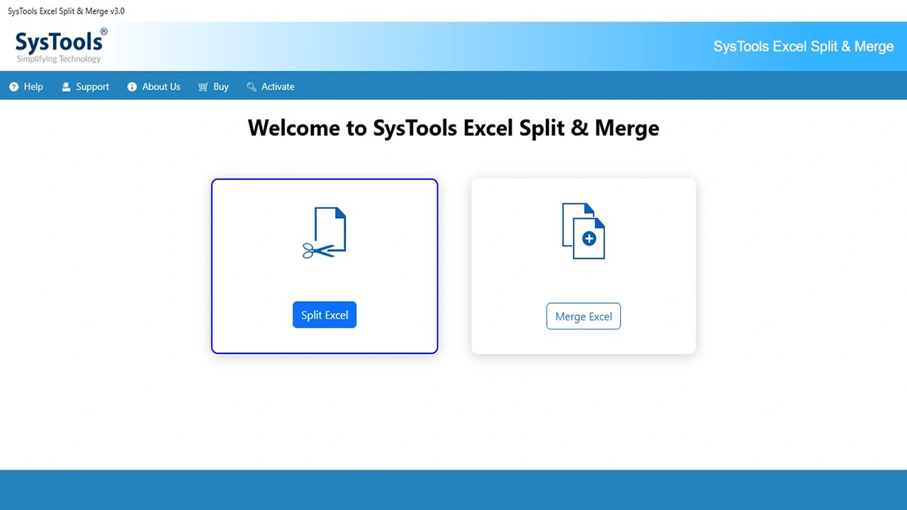 Snapshot 2 of SysTools for Excel Merger Tool