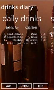 DrinksDiary screenshot 1