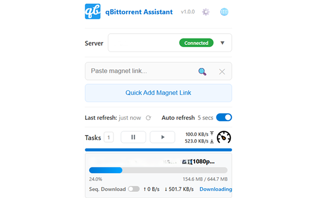 qBittorrent Magnet Assistant