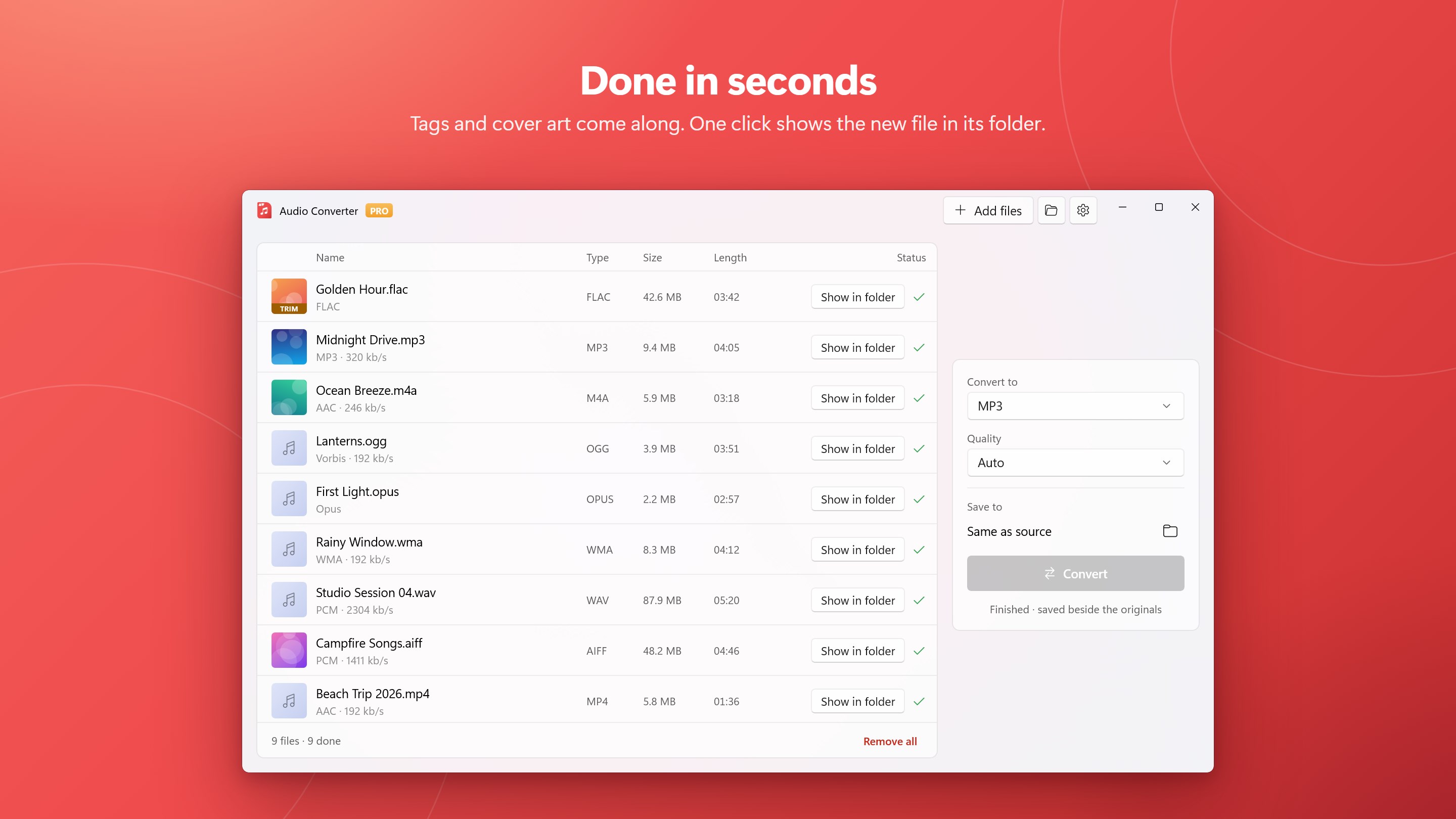 Audio Converter - Any Audio Converter screenshot