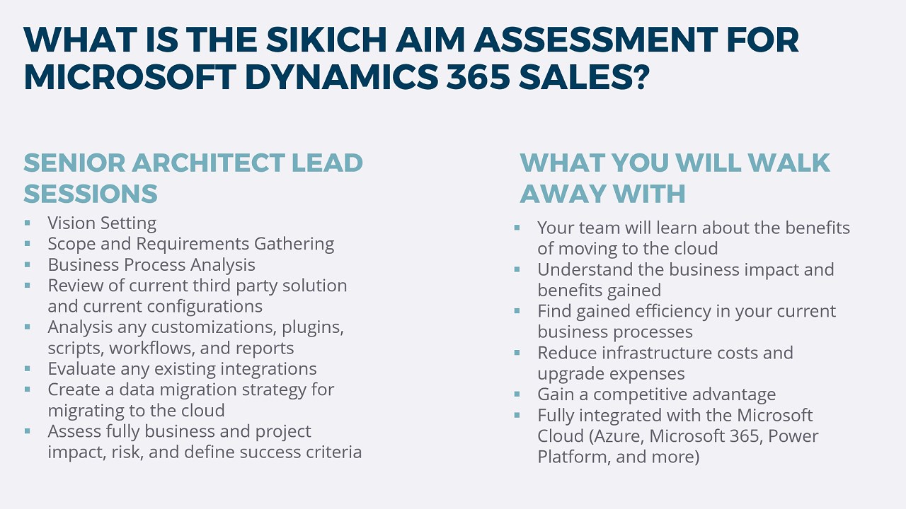 Snapshot 6 of Microsoft Dynamics CRM to Dynamics 365 Sales Migration: 2 Day Workshop and AIM Assessment