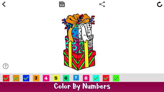 Christmas Color by Number - Adult Coloring Book screenshot 1