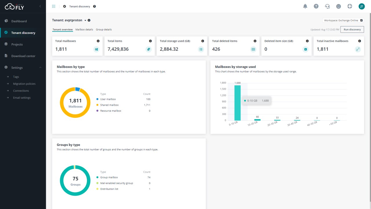 Snapshot 2 of Fly (SaaS) for Microsoft 365