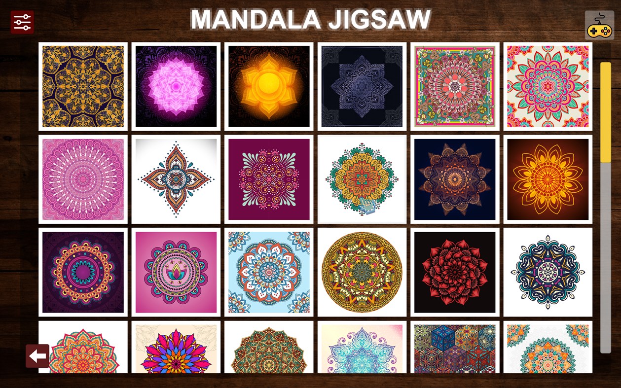 #4. MANDALA Jigsaw Puzzles - AntiStress & Relaxing Game (Xbox) By: NovaSoftwares