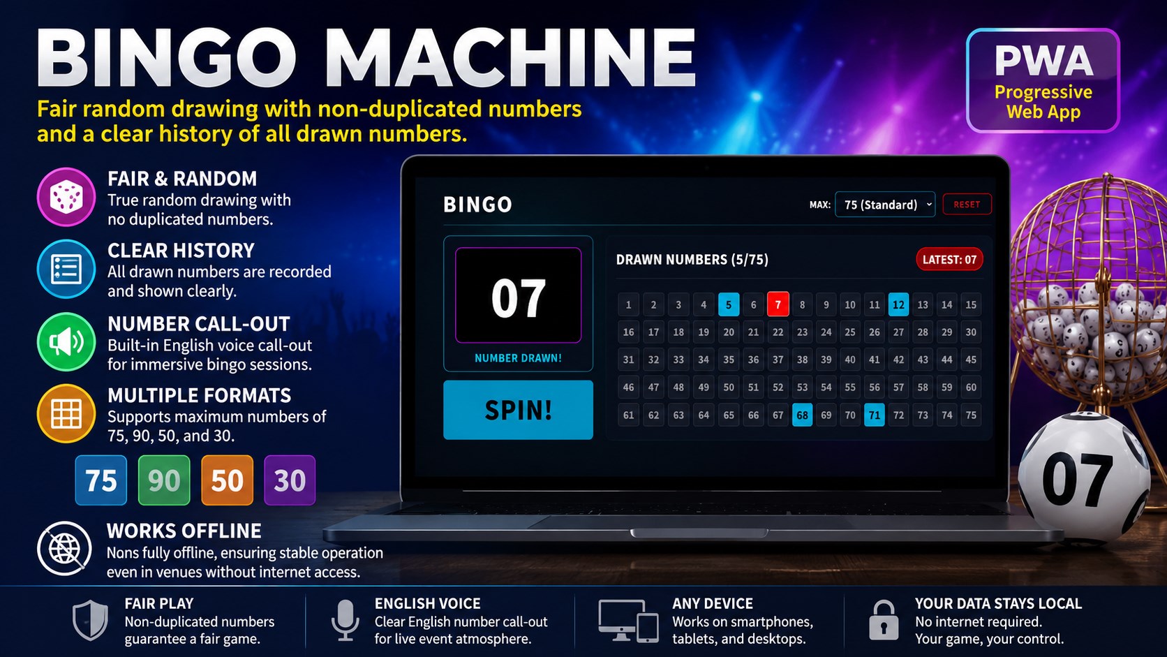 BINGO-MACHINE screenshot