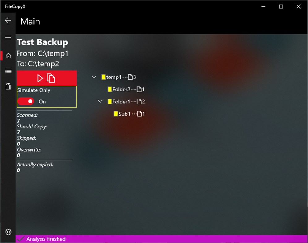 #5. FileCopyX (Windows) 由: Tzur Paldi