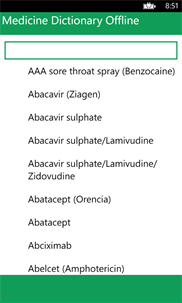 Medicine Dictionary Offline screenshot 1