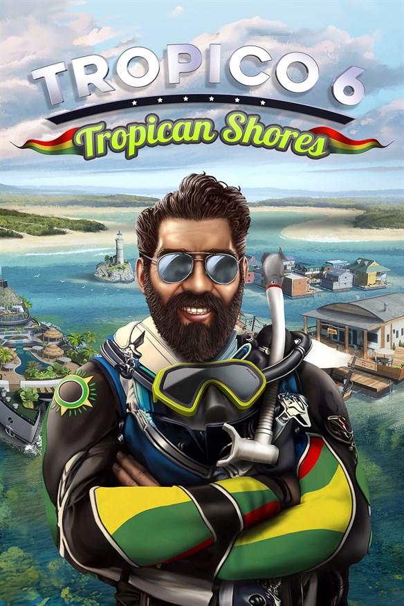 Tropico 6 - Tropican Shores Xbox Series X|S and Xbox One cover art
