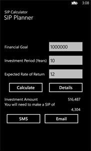 SIP Calculator screenshot 3