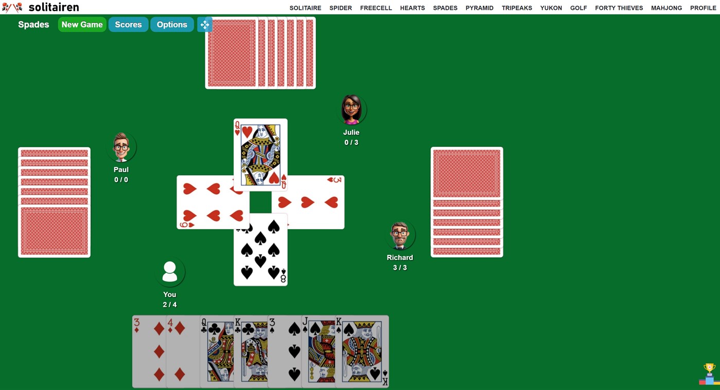 #2. Spades Solitairen Game (Windows) 由: Solitairen