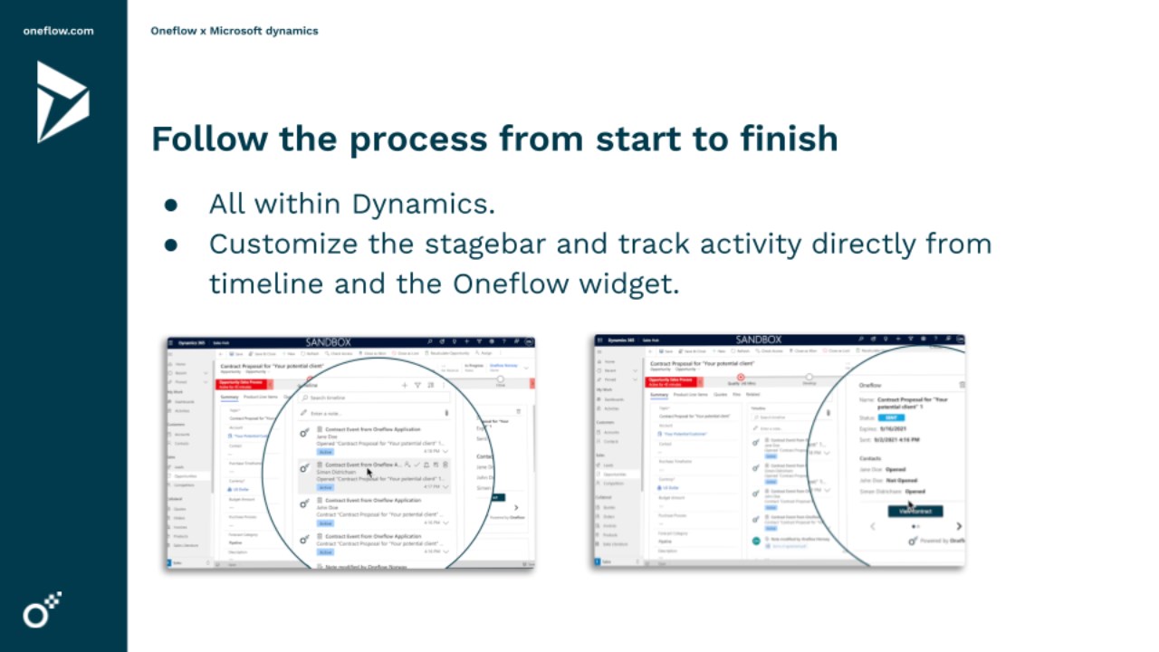 Snapshot 4 of Oneflow for Dynamics 365
