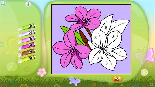 Flowers - Color by Numbers + screenshot 3