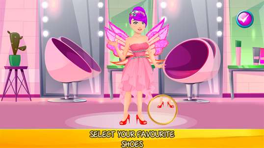 Fairy Saloon - Dressup & Makeover, Color by Number screenshot 3