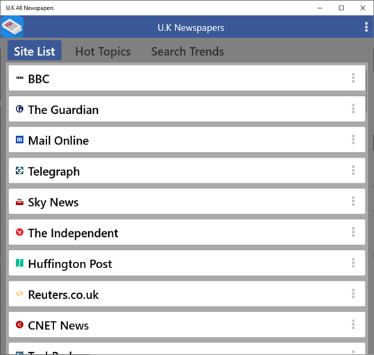 U.K All Newspapers screenshot 1