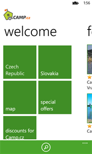 Camp.cz screenshot 1