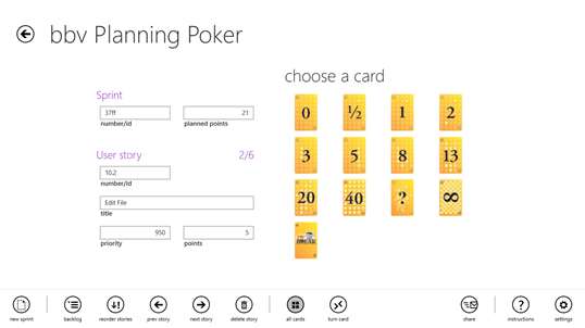 bbv Planning Poker screenshot 3