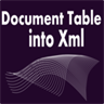 Document Table Into Xml (Unlocked)