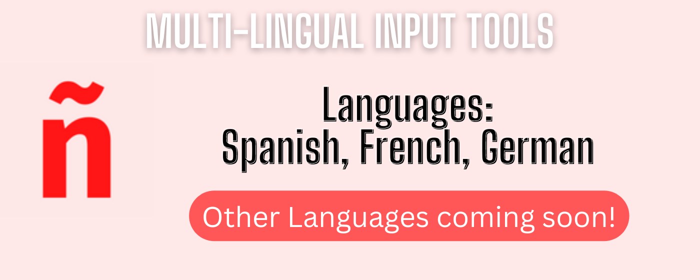 Multi-Lingual Input Tools promo image