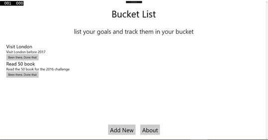 Buckety Listy screenshot 2