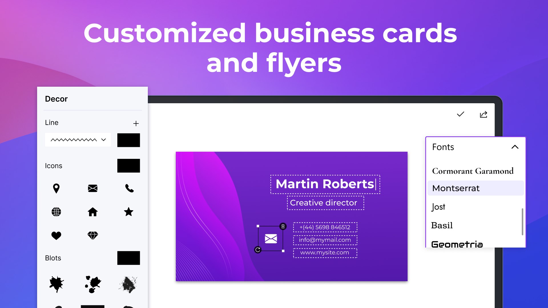 Flyer and Business Card Maker - Brand Identity Creator screenshot