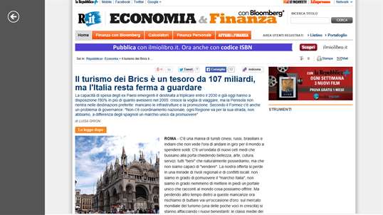 Repubblica.it News screenshot 2