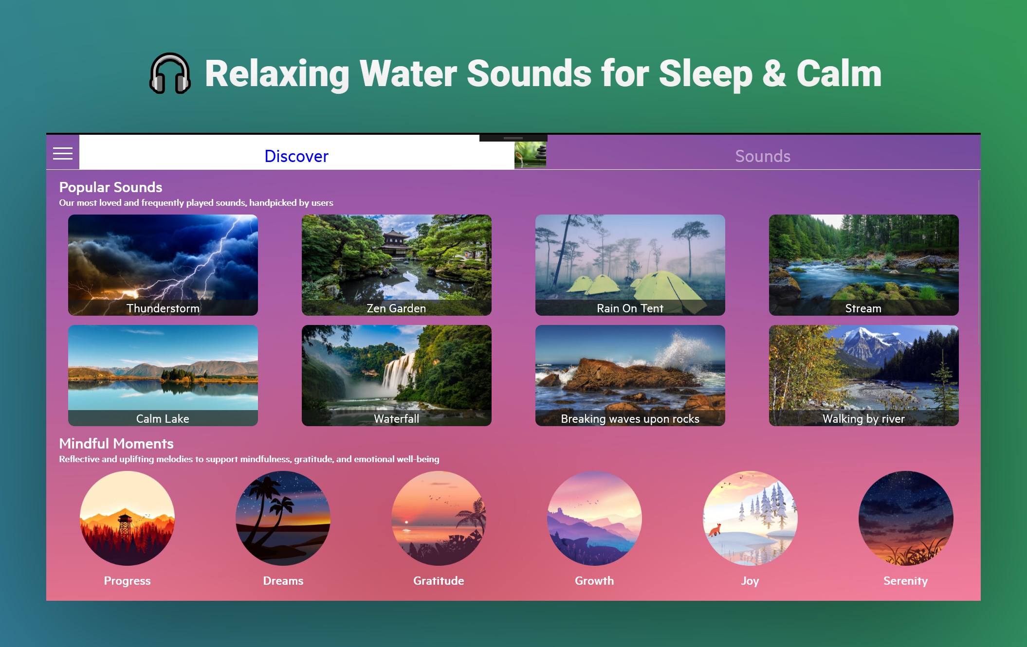 Relaxing Water Sounds screenshot