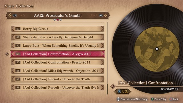 Ace Attorney Investigations Collection In-Game Music (Arranged) - Five Tracks Set screenshot 1