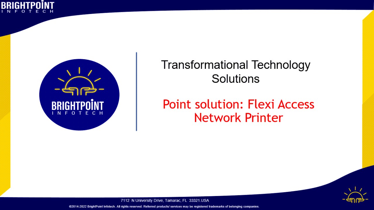 Snapshot 1 of Flexi Access Network Printer for Microsoft Dynamics 365
