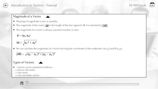 Algebra and Vector Algebra-simpleNeasyApp by WAGmob screenshot 5