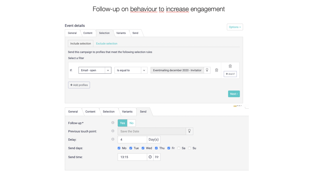 Snapshot 2 of Basedriver marketing automation (for Dynamics)