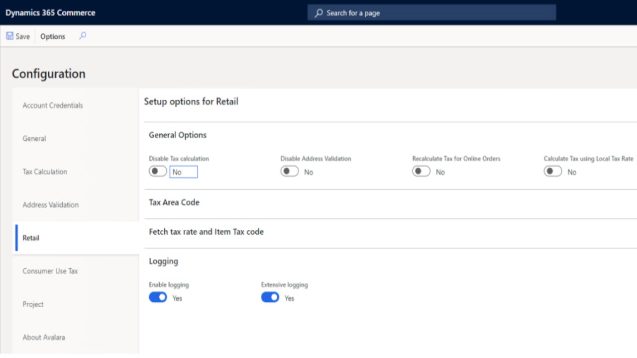 Snapshot 4 of Avalara for Dynamics 365 Commerce