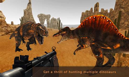 Wild Dinosaur Hunting 3D: Jurassic War screenshot 2