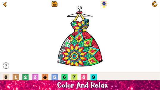 Dress Glitter Color By Number screenshot 5